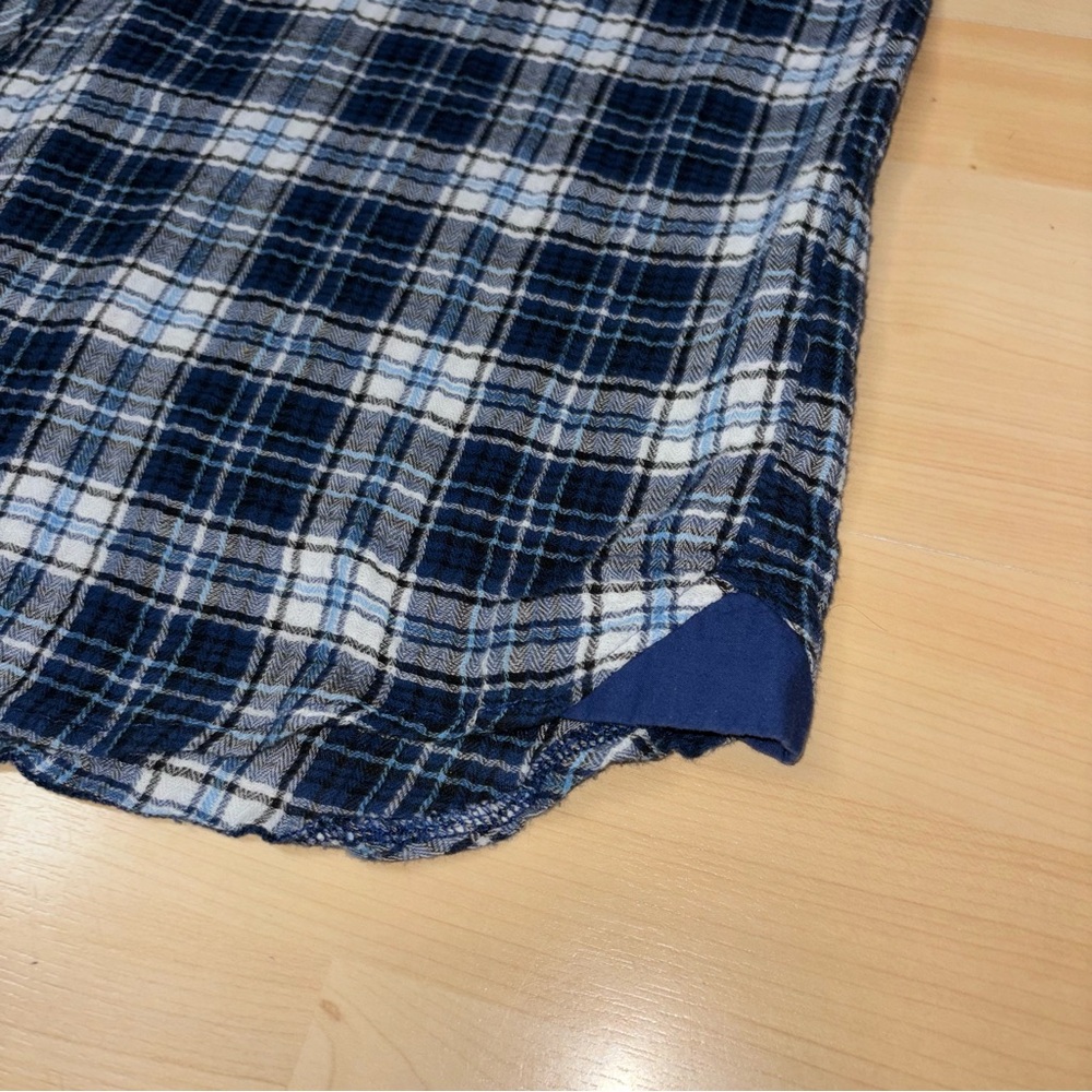 Kut From The Kloth Boylen Plaid Flannel Snap Button Shirt Roll Up Sleeve Large - Picture 7 of 11
